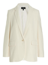 Theory Single Breasted Button-fastened Blazer In White