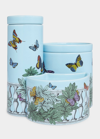 Fornasetti Nel Mentre Set Of Three Scented Candles - Décor Farfalle E Balaustra - Fragrance Giardino Segreto
