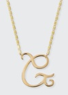 Lana 14k Malibu Initial Necklace In Initial G