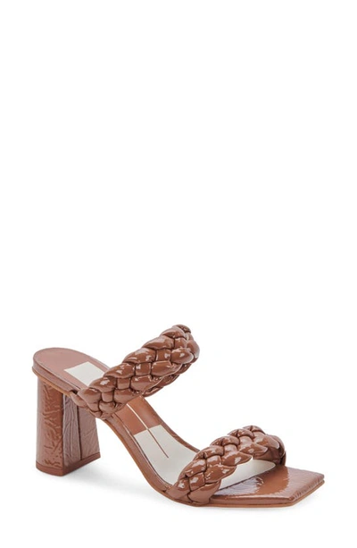 Dolce Vita Paily Braided Sandal In Taupe Patent Stella