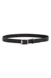 Rag & Bone Boyfriend Belt Leather, Black In Black