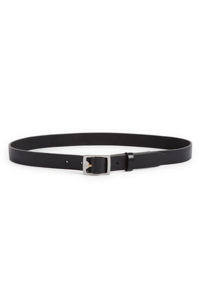 Rag & Bone Leather Boyfriend Belt In Black