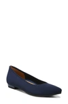 Vionic Dahlia Pointy Toe Flat In Navy