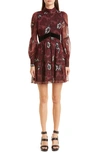 Ted Baker Coriey Ladder Trim Insert High Neck Dress In Red