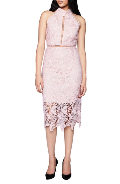 Bardot Willow Lace Dress In Soft Pink