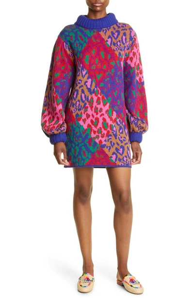 knee length dresses for ladies Leopard Forest Mini Dress – Blythe main image 1