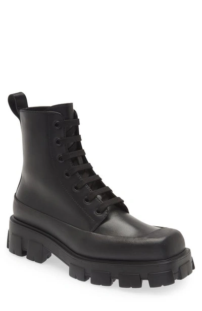 Prada Tronchetti Boots In Nero