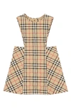 BURBERRY KIDS' HALIMA ARCHIVE CHECK QUILTED PINAFORE DRESS