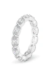 Hautecarat Oval Lab Created Diamond Eternity Ring In 2.73 Ctw White Gold