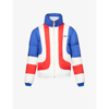 Casablanca Short Padded Puffer Jacket In Red / White / Blue