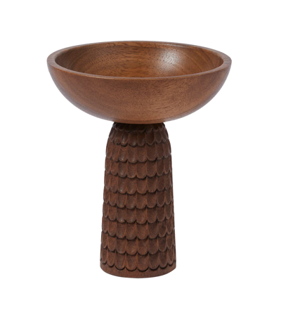 Zanat Nera Wooden Small Bowl In Brw