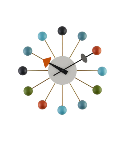 Vitra Ball Clock By George Nelson In Multicoloured