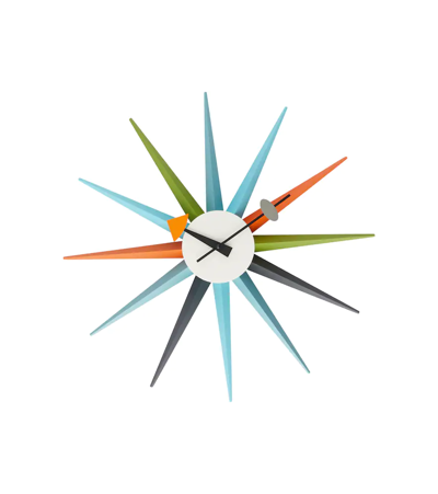 Vitra Sunburst Clock In Multicoloured
