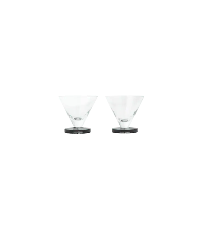 Tom Dixon Puck Set Of 2 Cocktail Glasses In Transparent