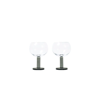 Tom Dixon Puck Balloon Wine Glasses (set Of 2) In Tra