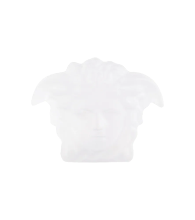 Versace Home Medusa Lumiere Crystal Paperweight In Tra