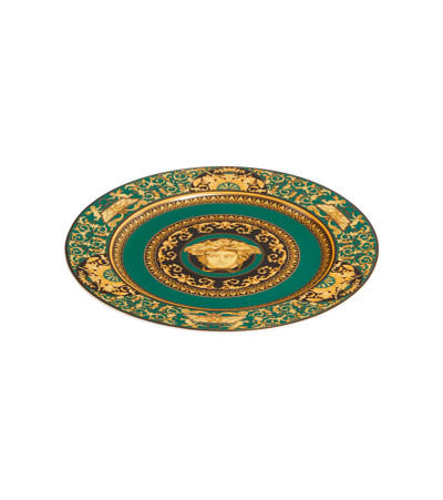 Versace Home Medusa Service Plate In Grn