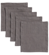 ONCE MILANO SET OF 5 LINEN COCKTAIL NAPKINS