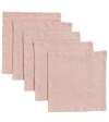 ONCE MILANO SET OF 5 LINEN COCKTAIL NAPKINS