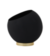Aytm Medium Globe Flower Pot In Blk