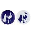 Cassina Neige Set Of 2 Placeholder Plates In Blu