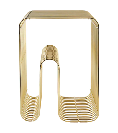 Aytm Curva Abstract Stool In Gold