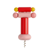 ALESSI ES17 CORKSCREW BY ETTORE SOTTSASS