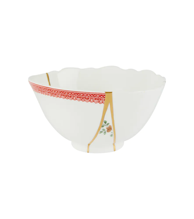 Seletti Kintsugi Fruit Bowl In Whi