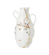 Seletti Kintsugi 24ct Yellow-gold Plated Porcelain Vase 32cm In Mul