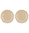 La Doublej Cubi Giallo Set Of 2 Dessert Plates In Mul