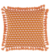 La Doublej Cushion With Fringes (50x50) In Cubi Oro