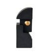 L'objet Cubisme Earthenware Bookend In Blk