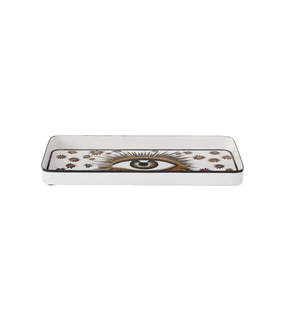 Les-ottomans Eye Iron Tray In White