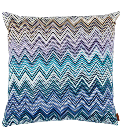 Missoni Jarris Cushion In Blue Multicolor