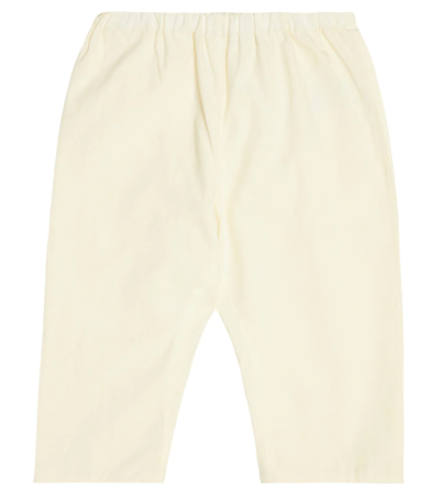 Bonpoint Baby Cotton Sweatpants In Vanille