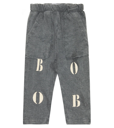 Bobo Choses Kids' Baby Logo Cotton Sweatpants In Grey