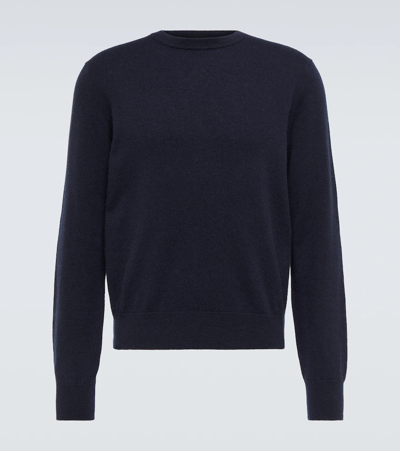 The Row Men's Connor Cashmere Crewneck Sweater In Dark Navy