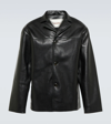 Nanushka Black Leather Arto Jacket In Black