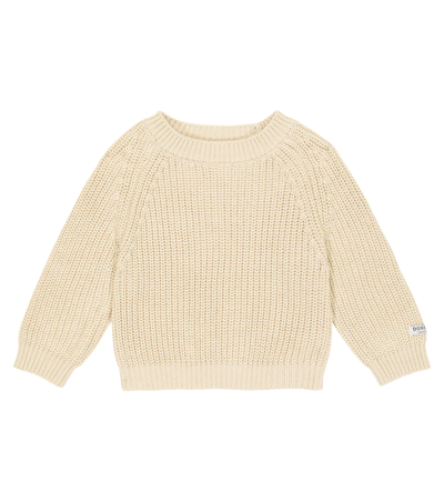 Donsje Baby Jade Cotton Sweater In Champagne