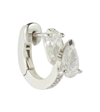 Repossi Serti Sur Vide 24kt White Gold Single Earring With Diamonds In White Gold