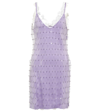 Rabanne Sequinned V-neck Mini Dress In Transparent