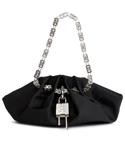 Givenchy Kenny Mini Silk Shoulder Bag In Black