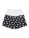 Msgm Bandana Print Bermuda Shorts In Black