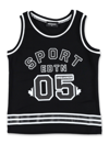 Dsquared2 Kids Black Sport Edtn.05 Tank Top In Black