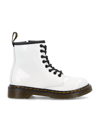 DR. MARTENS' PATENT LEATHER LACE-UP BOOTS