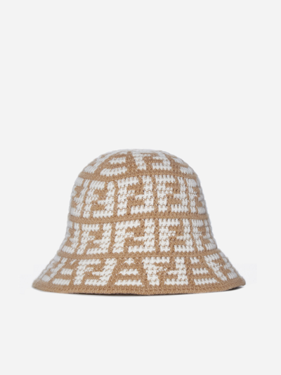 Fendi Ff Cashmere Blend Cloche Hat