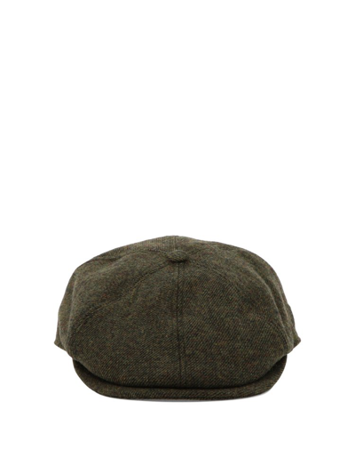 Barbour Claymore Bakerboy Hat In Green