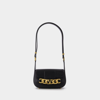 Valentino Vlogo Chain Small Leather Shoulder Bag In Black