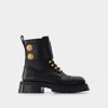 Balmain Ranger Army Boots In Black