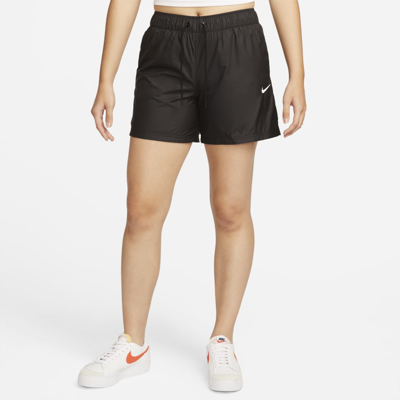 Nike Women's  Sportswear Essentials Repel Mid-rise Shorts In Black